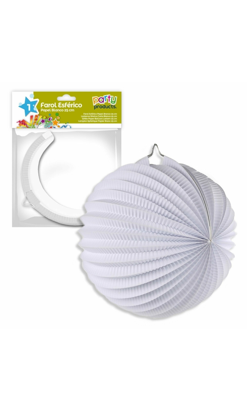 White Paper Balloon Lantern 25 cm