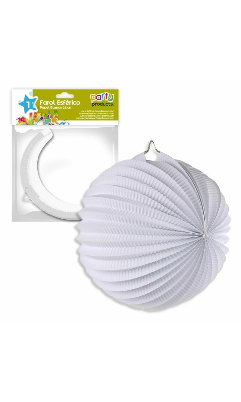 White Paper Balloon Lantern 25 cm