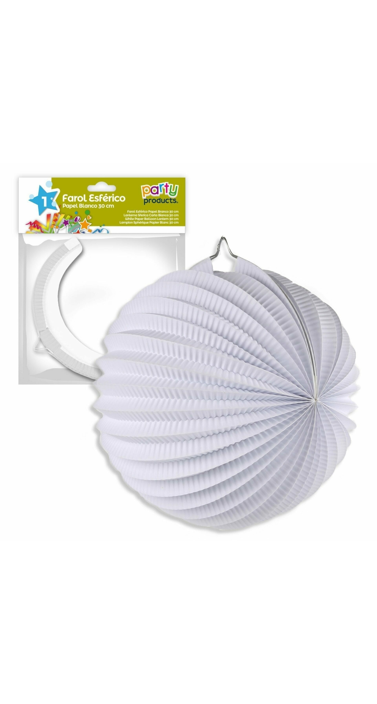 White Paper Balloon Lantern 30 cm