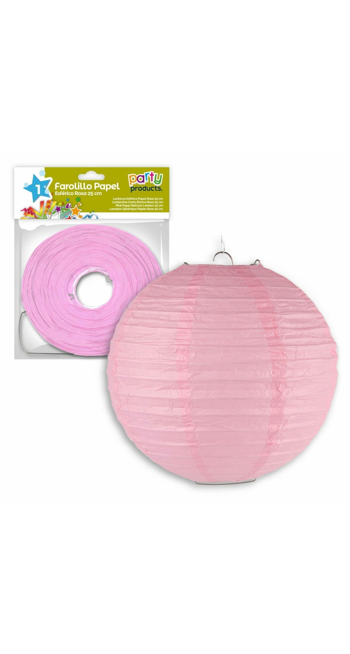 Pink Paper Balloon Lantern 25 cm