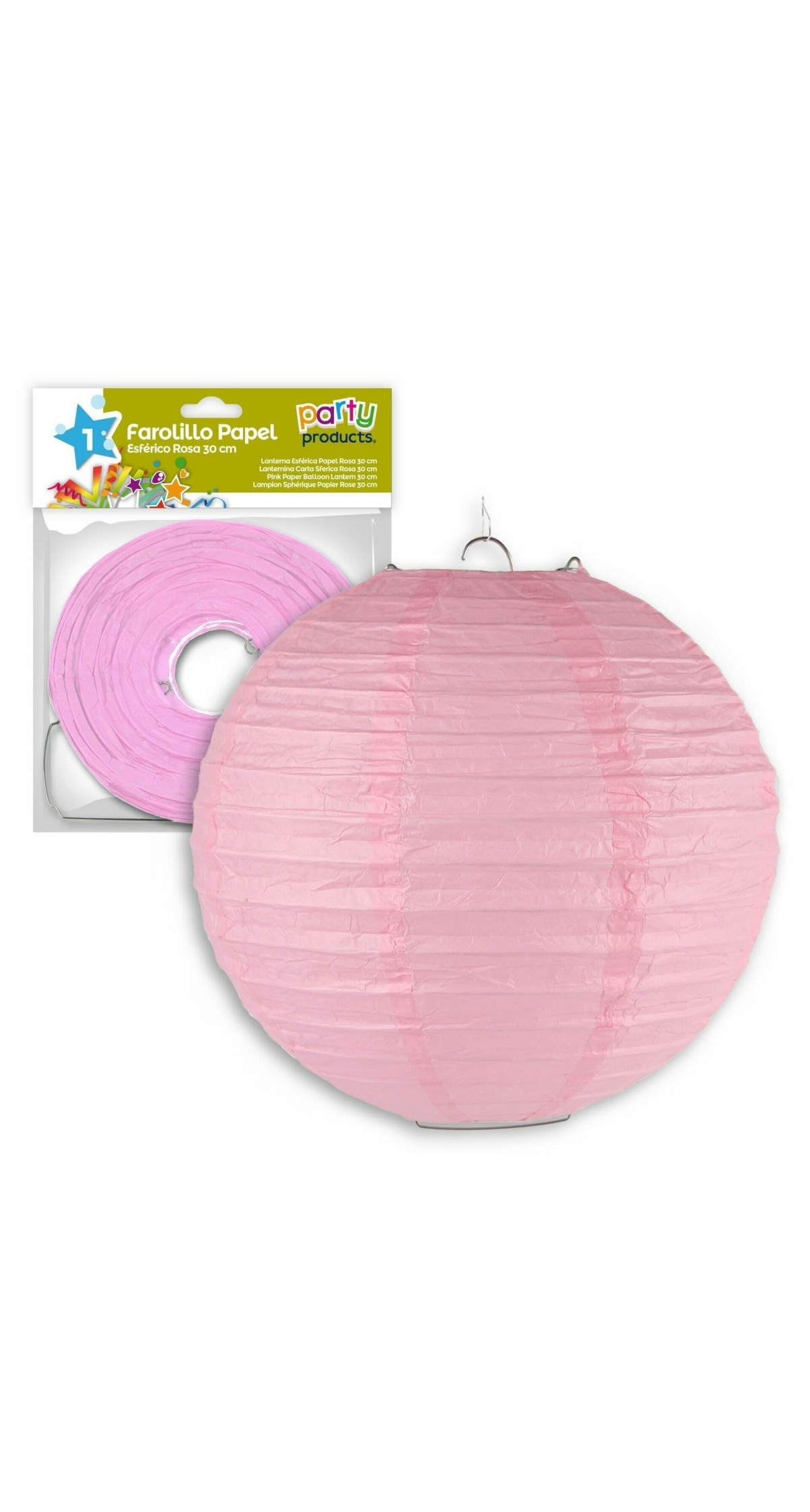 Pink Paper Balloon Lantern 30 cm