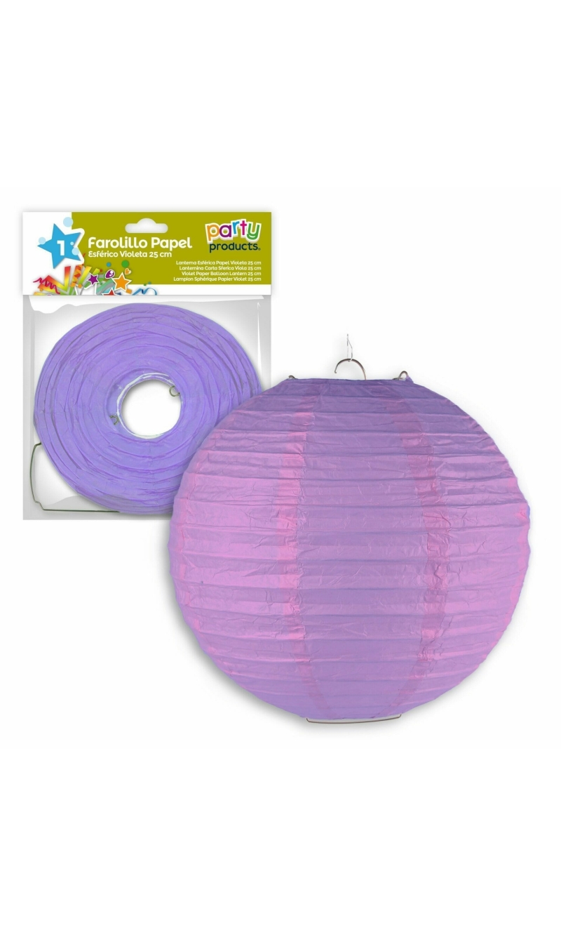 Violet Paper Balloon Lantern 25 cm