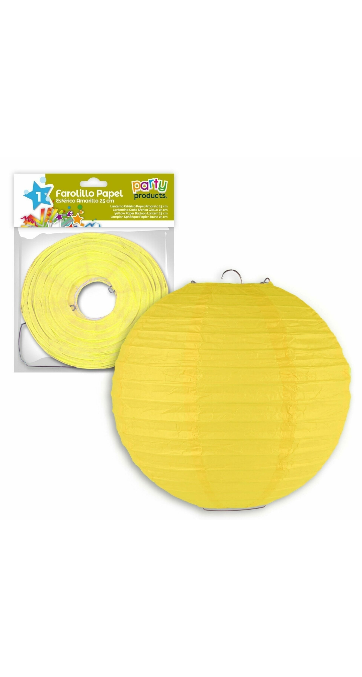 Yellow Paper Balloon Lantern 25 cm