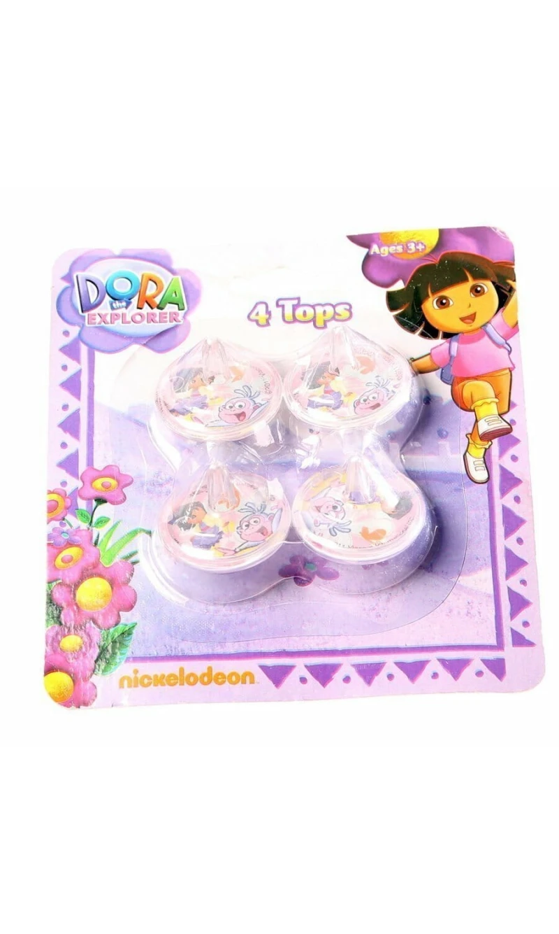 Dora the Explorer Spinning Tops - 4pk