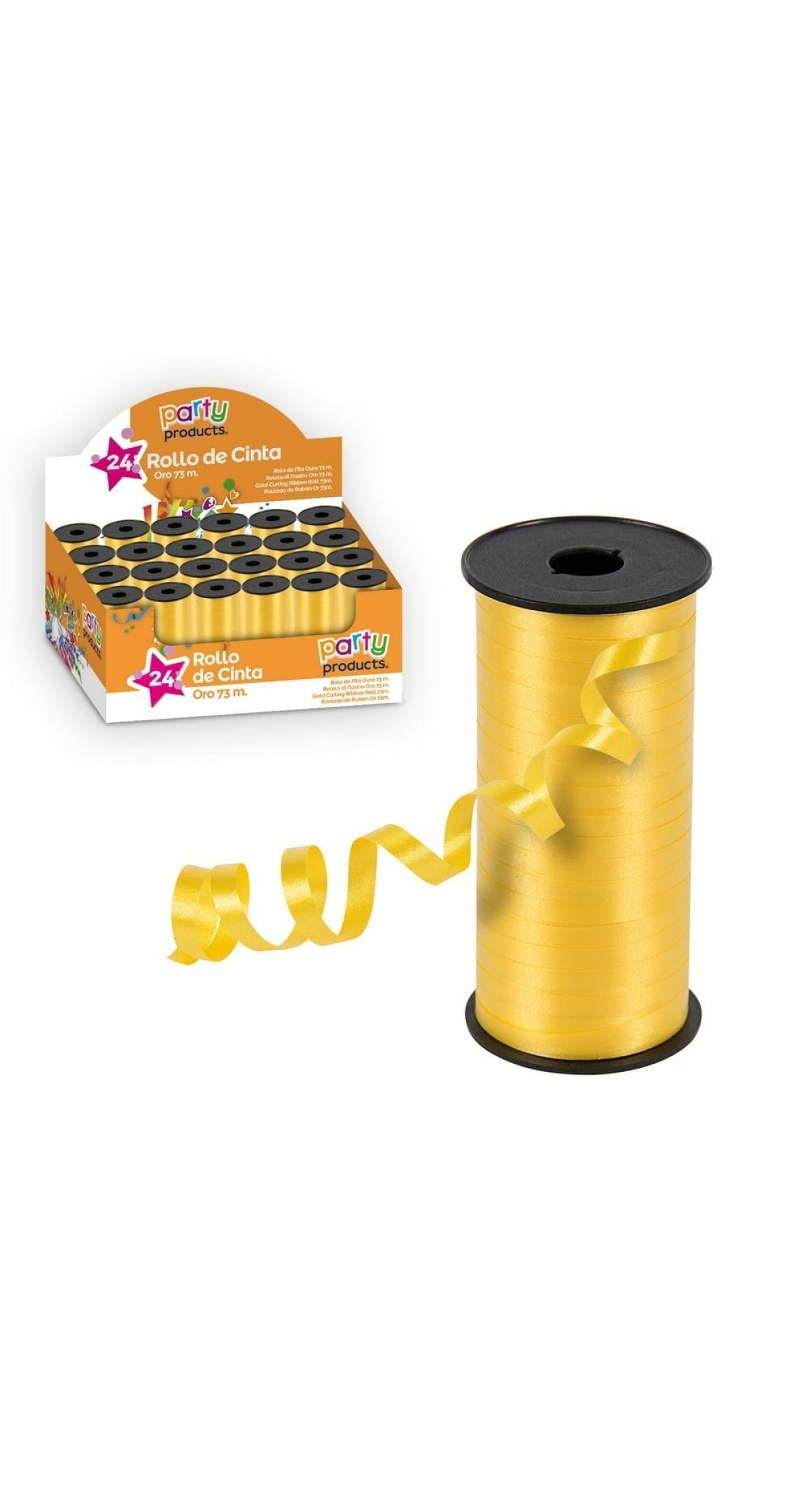 Curling Ribbon Gold 73m
