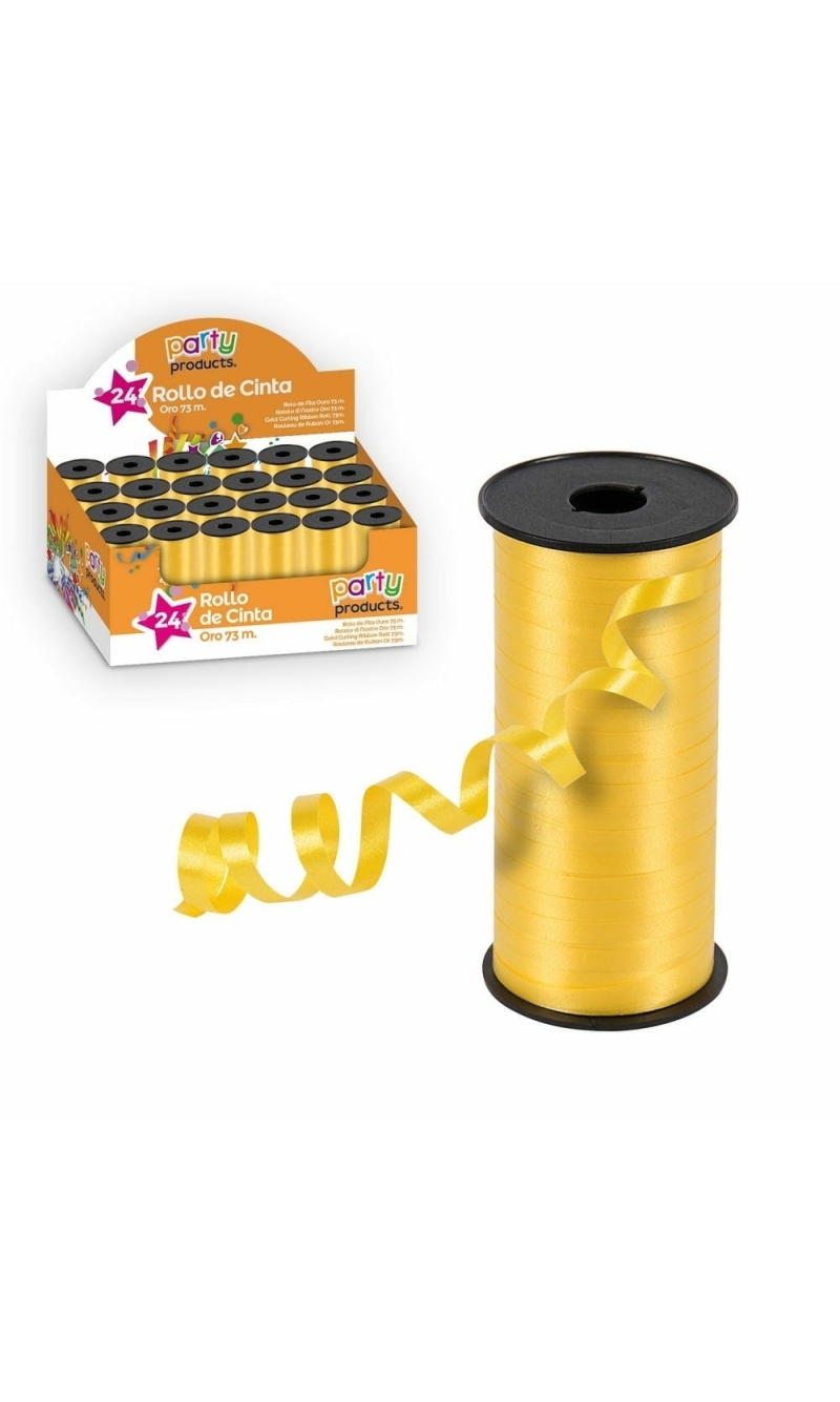 Curling Ribbon Gold 73m