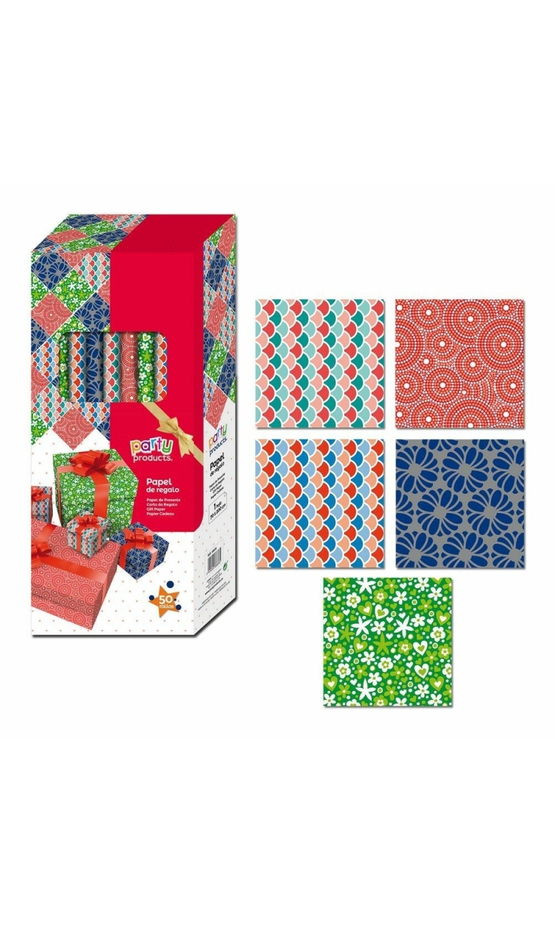 ALL YEAR GIFT WRAP ROLL - 5 MODELS 70 X 200 CM