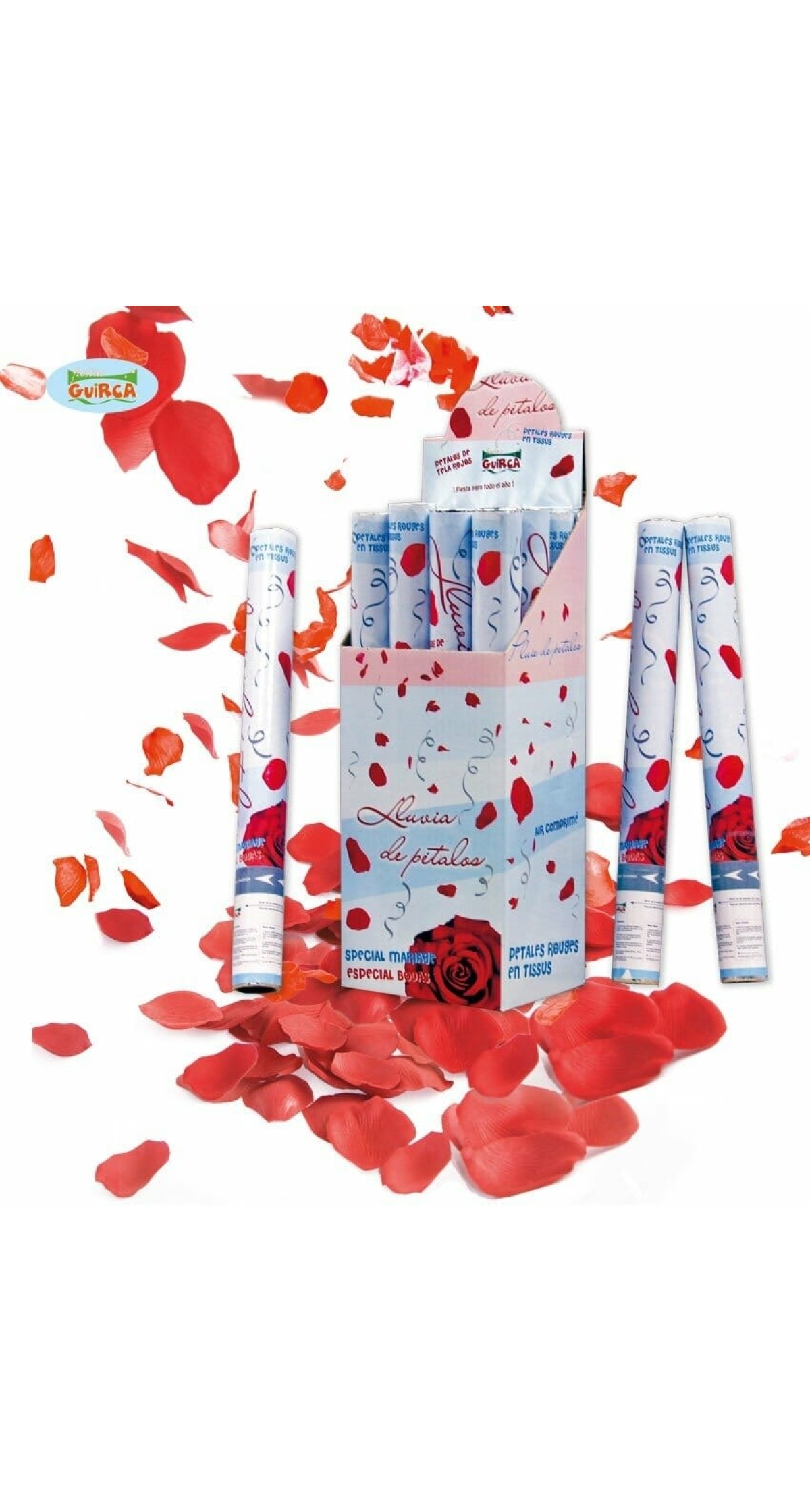 Red Rose Petal Confetti Cannon / Popper  - 50cm