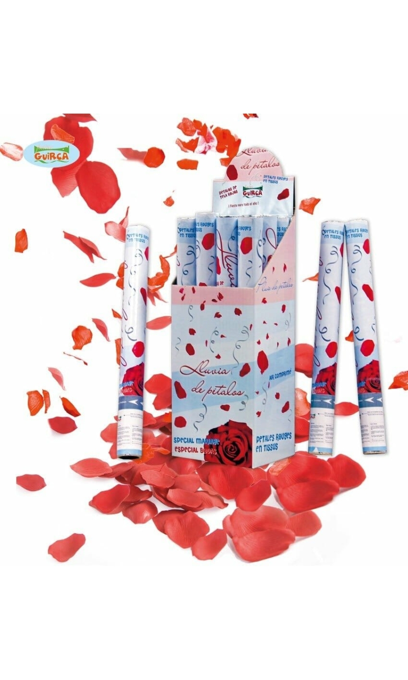Red Rose Petal Confetti Cannon / Popper  - 50cm
