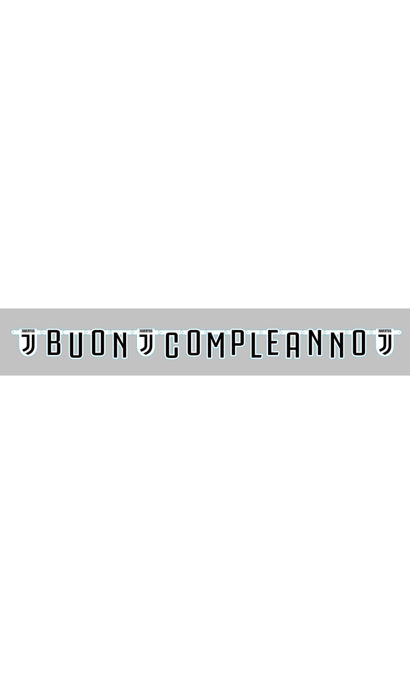 Juventus Happy Birthday Banner XL - 215x15cm