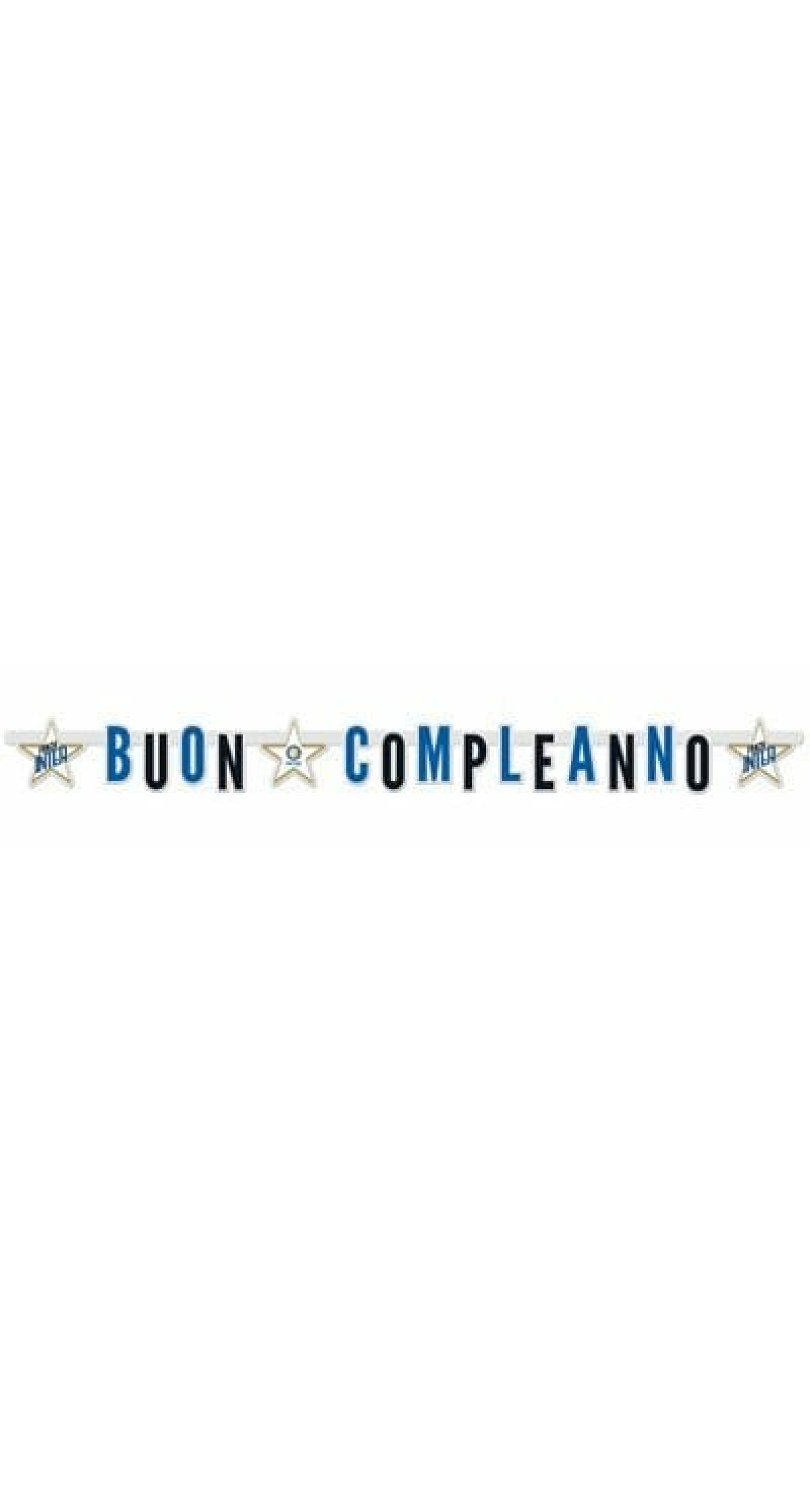 Inter Happy Birthday Banner XL - 215x15cm