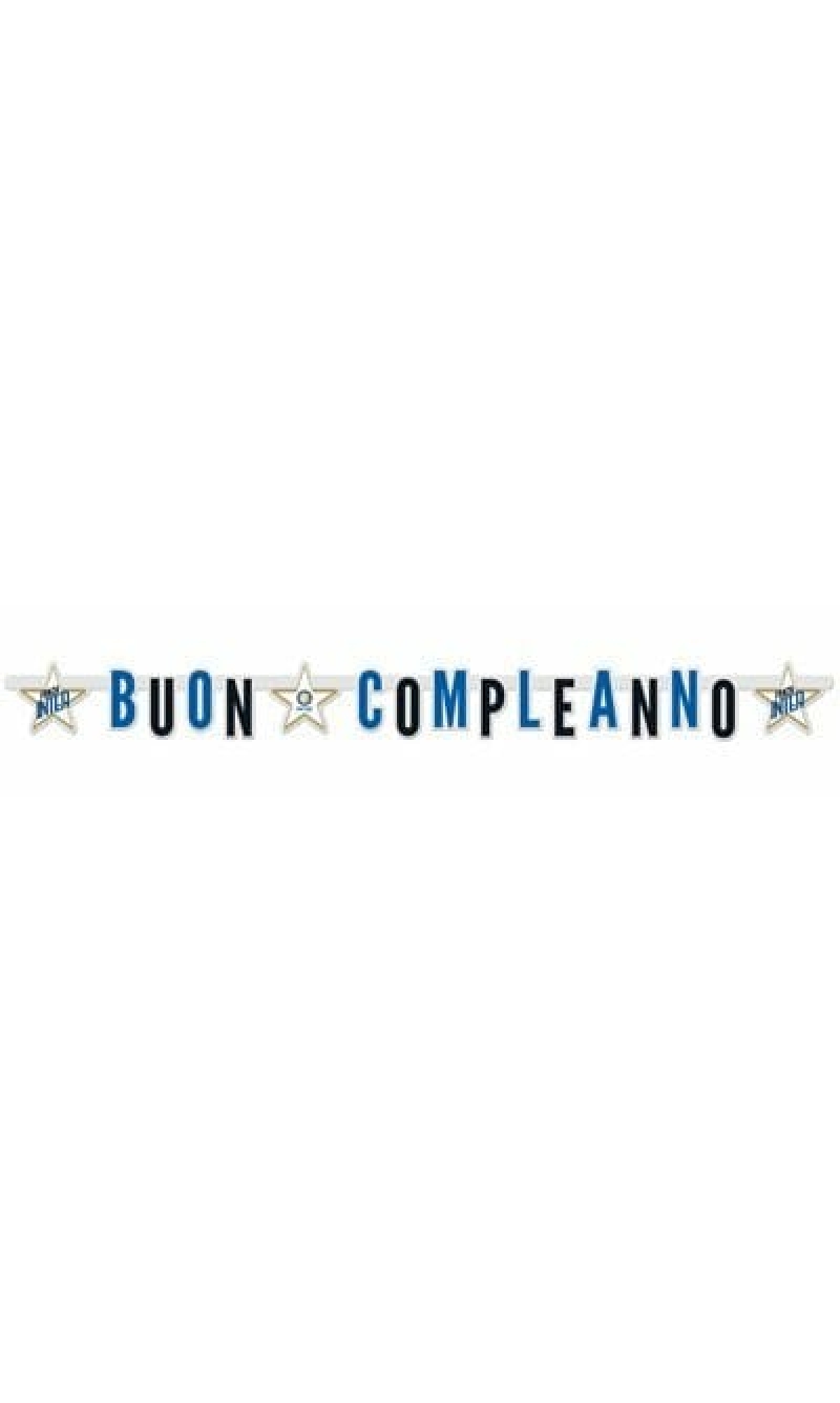 Inter Happy Birthday Banner XL - 215x15cm