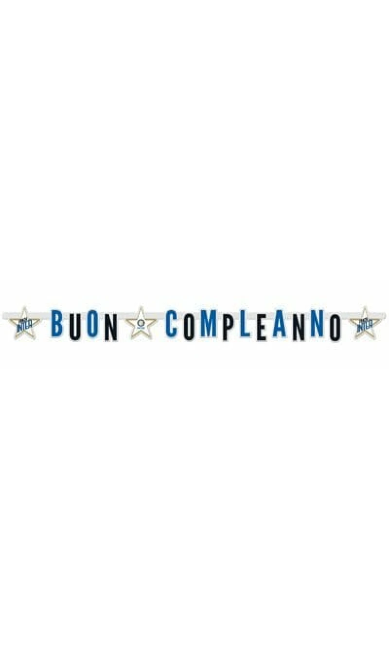 Inter Happy Birthday Banner XL - 215x15cm