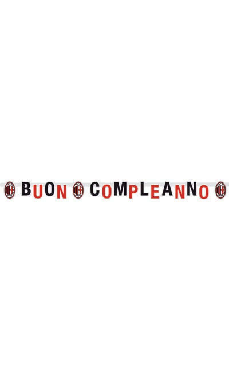 Milan Happy Birthday Banner XL - 215x15cm