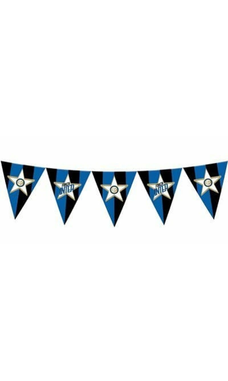 Inter Triangle Paper Flag Banner - 295cm