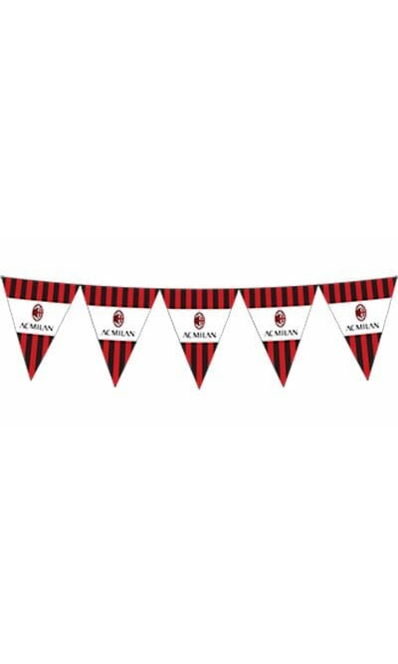 Milan Triangle Paper Flag Banner - 295cm