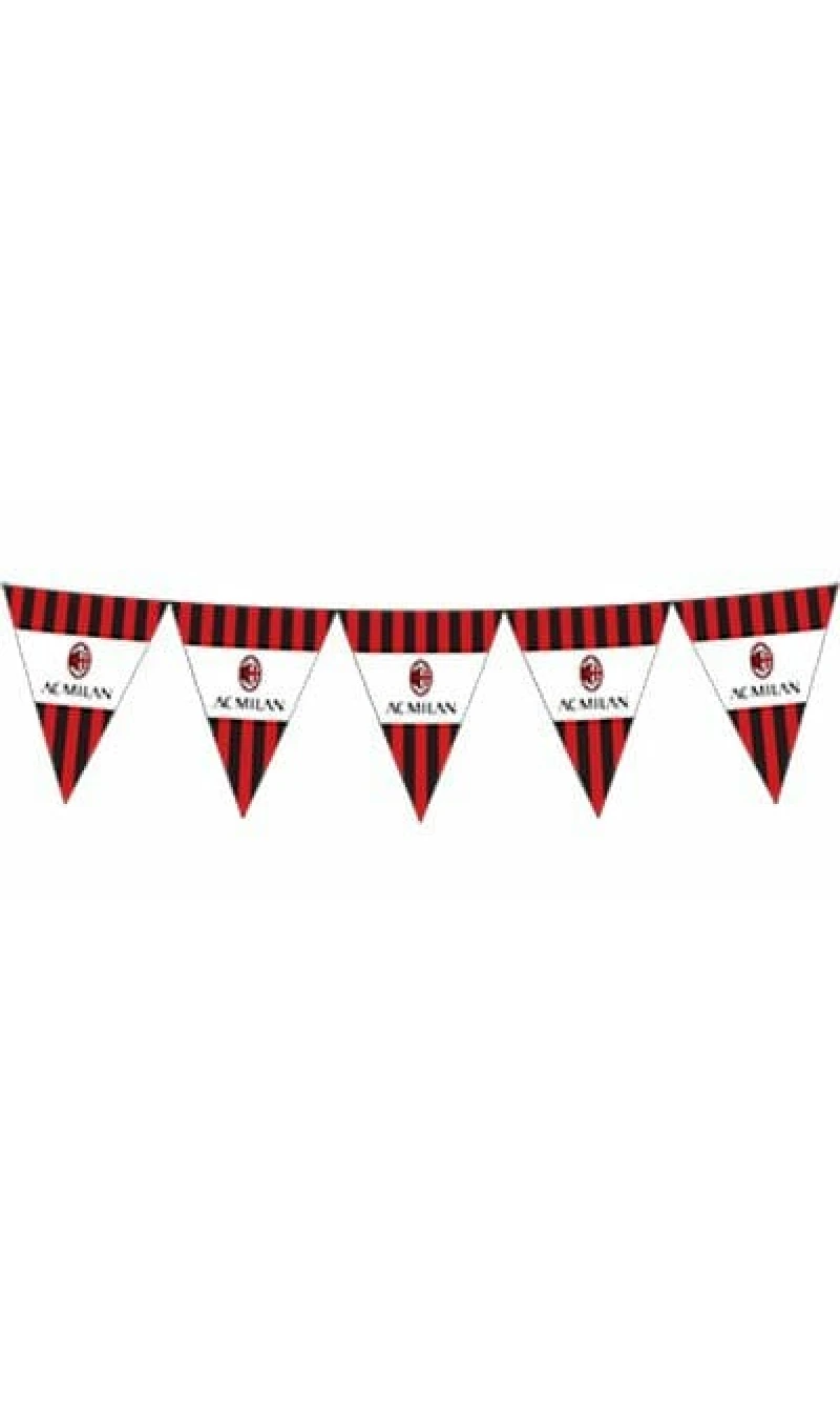 Milan Triangle Paper Flag Banner - 295cm