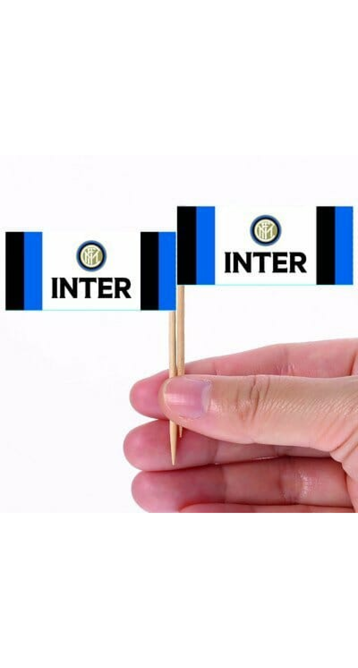Inter Flag Cocktail Picks (H)6.5x(W)5cm - 24pk