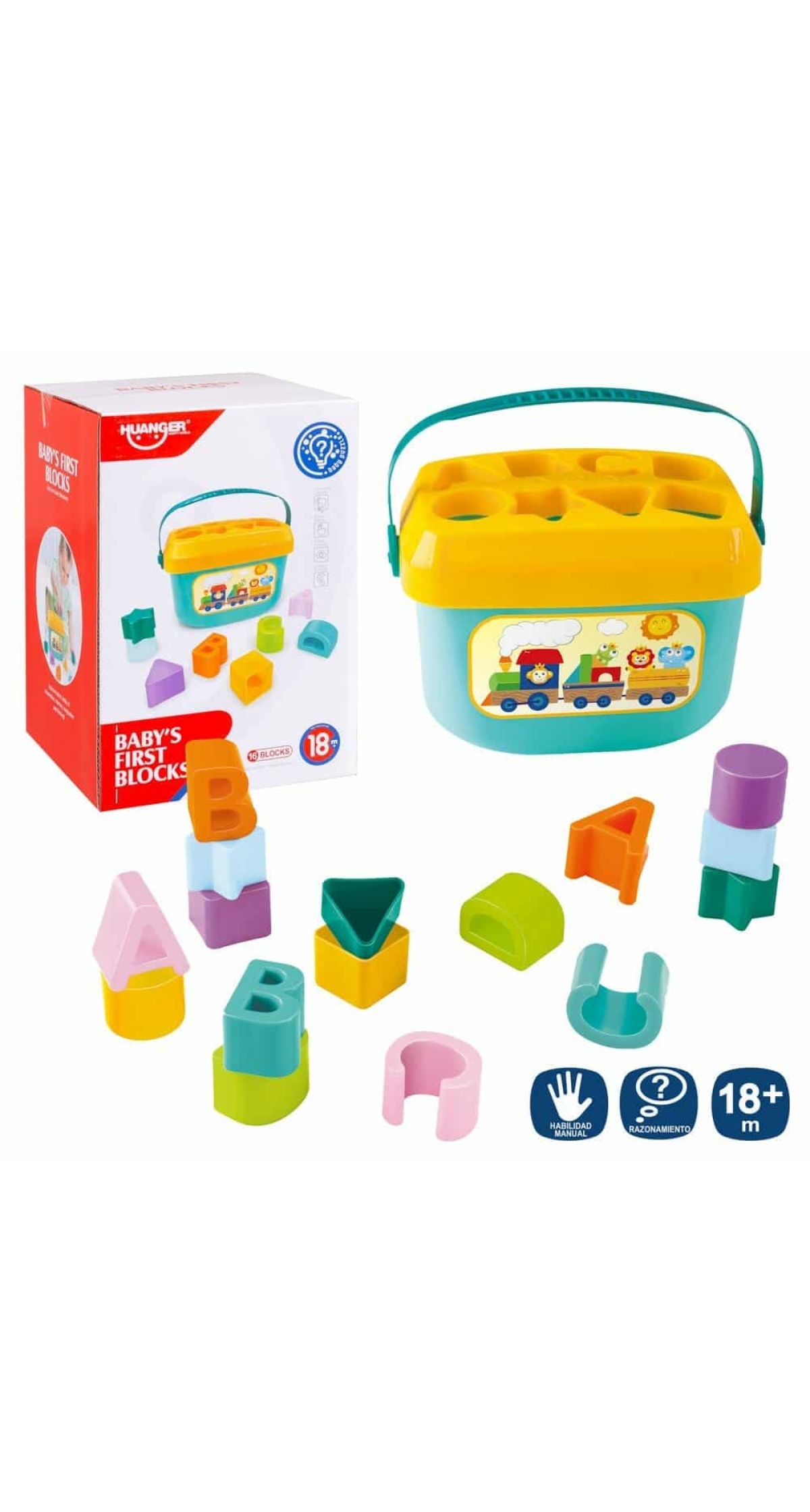 Baby's First Blocks - 13.5cm (16pcs)
