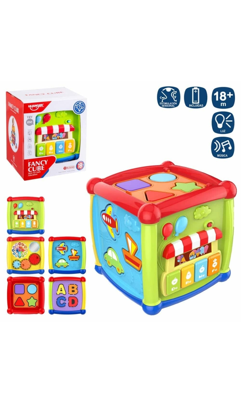 Fancy Cube Best For Early Education With Blocks & Music - 15.50cm