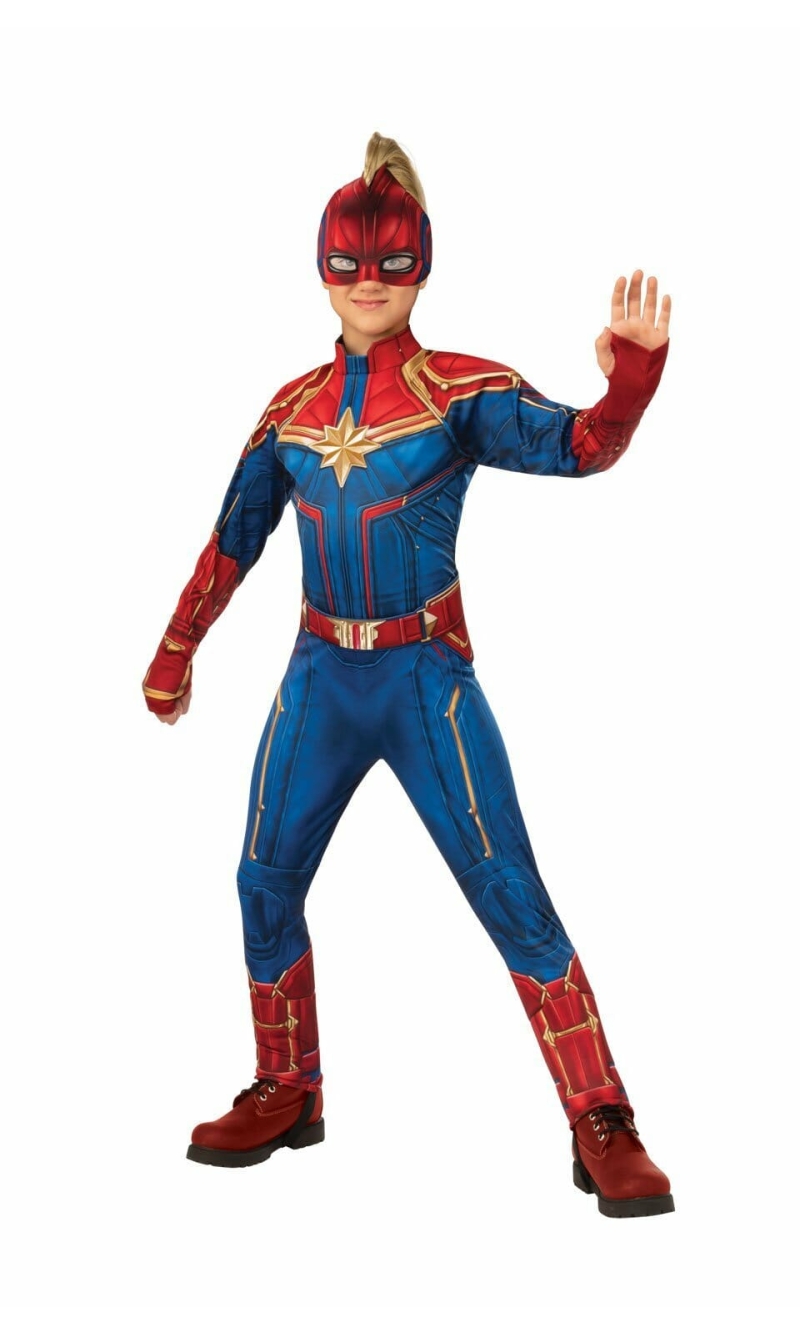 Official Deluxe Captain Marvel Hero Suit  - Age 3 to 4 Years