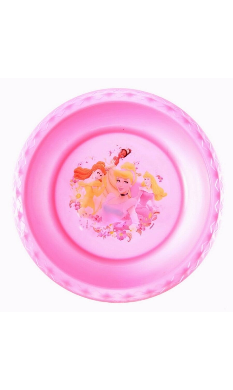 Princess Assorted Pink Diamond Plastic Bowl - 17cm x 17cm