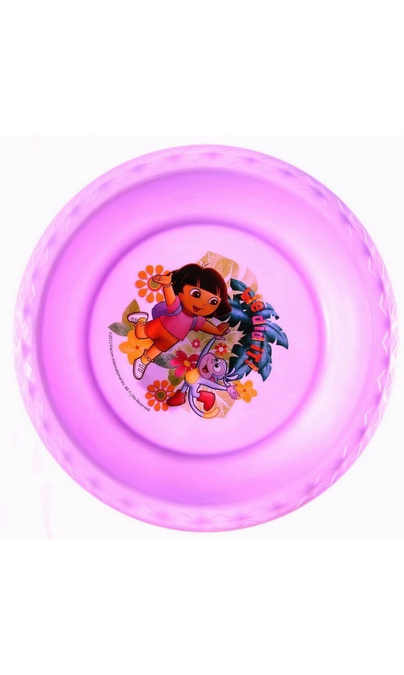 Dora The Explorer Purple Diamond Plastic Toddler Bowl - 17cm x 17cm
