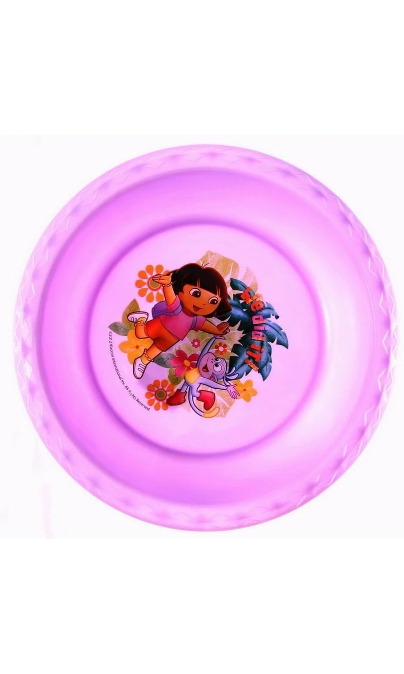 Dora The Explorer Purple Diamond Plastic Toddler Bowl - 17cm x 17cm