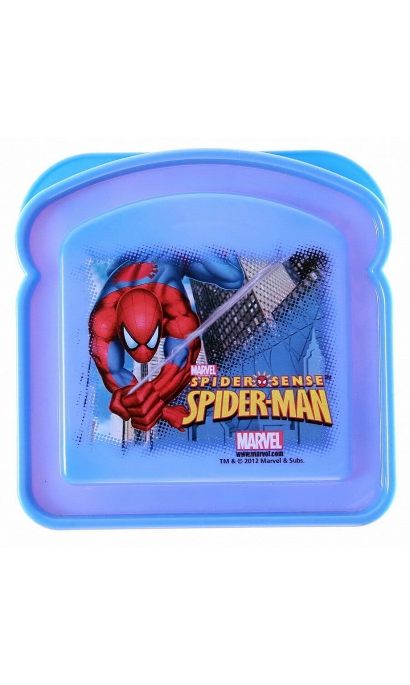 Spiderman Sandwich Container - 13cm x 13cm