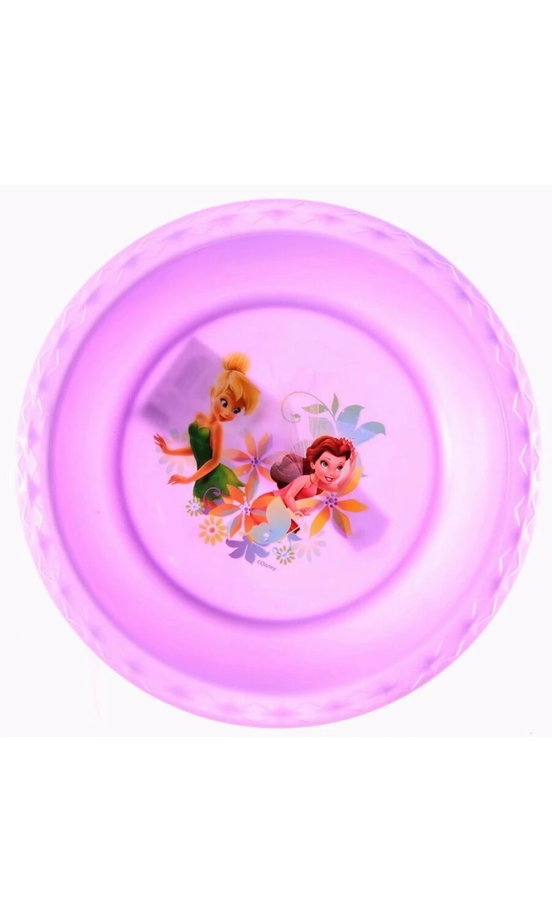 Tinkerbell & Fairies Purple Plastic Toddler Bowl - 17cm x 17cm