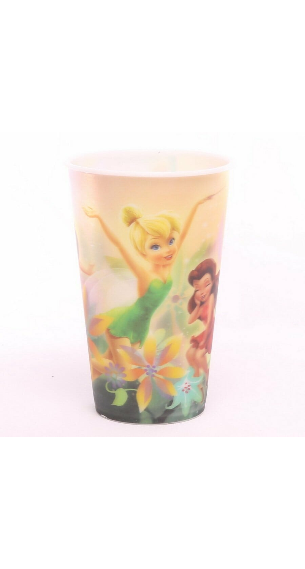 Tinkerbell & Fairies Holographic Tumbler Plastic Cup - 13cm x 8cm