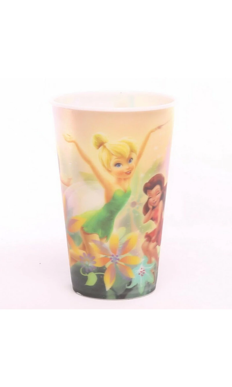 Tinkerbell & Fairies Holographic Tumbler Plastic Cup - 13cm x 8cm