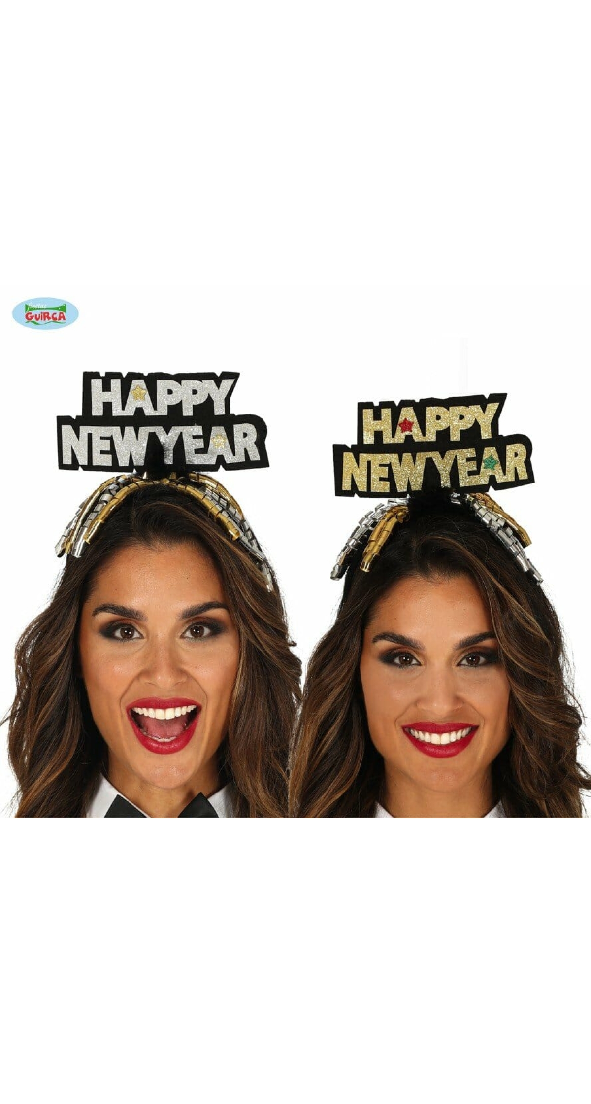 Happy New Year Assorted Silver / Gold Headband - Adult One Size