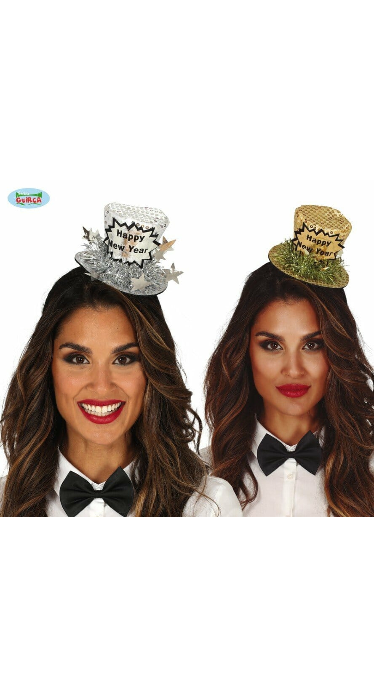 Happy New Year Assorted Silver / Gold Mini Hat - Adult One Size