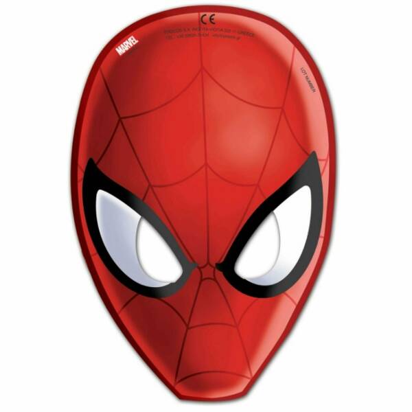 Ultimate Spiderman Web Warriors Die-cut Party Masks - 6pk