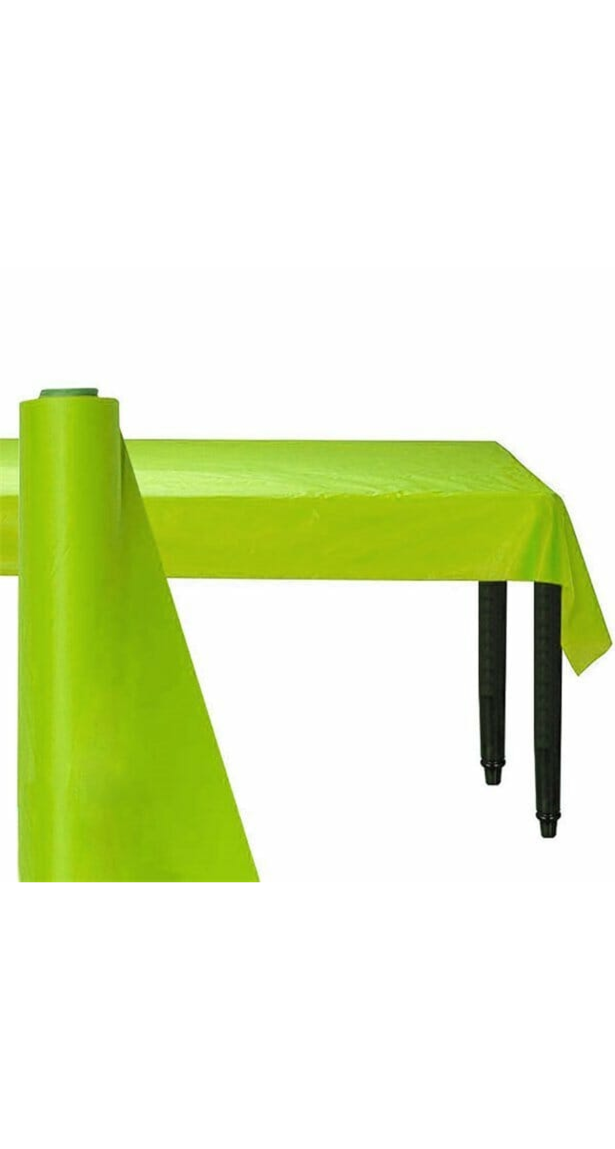 Kiwi Green Plastic Tablecover Banqueting Roll - 30mt