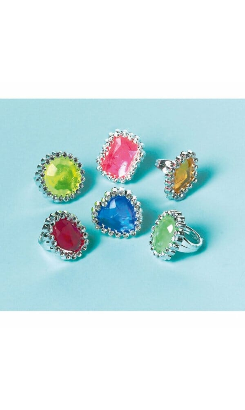 Parrty Favors Jewel Rings - 18pk