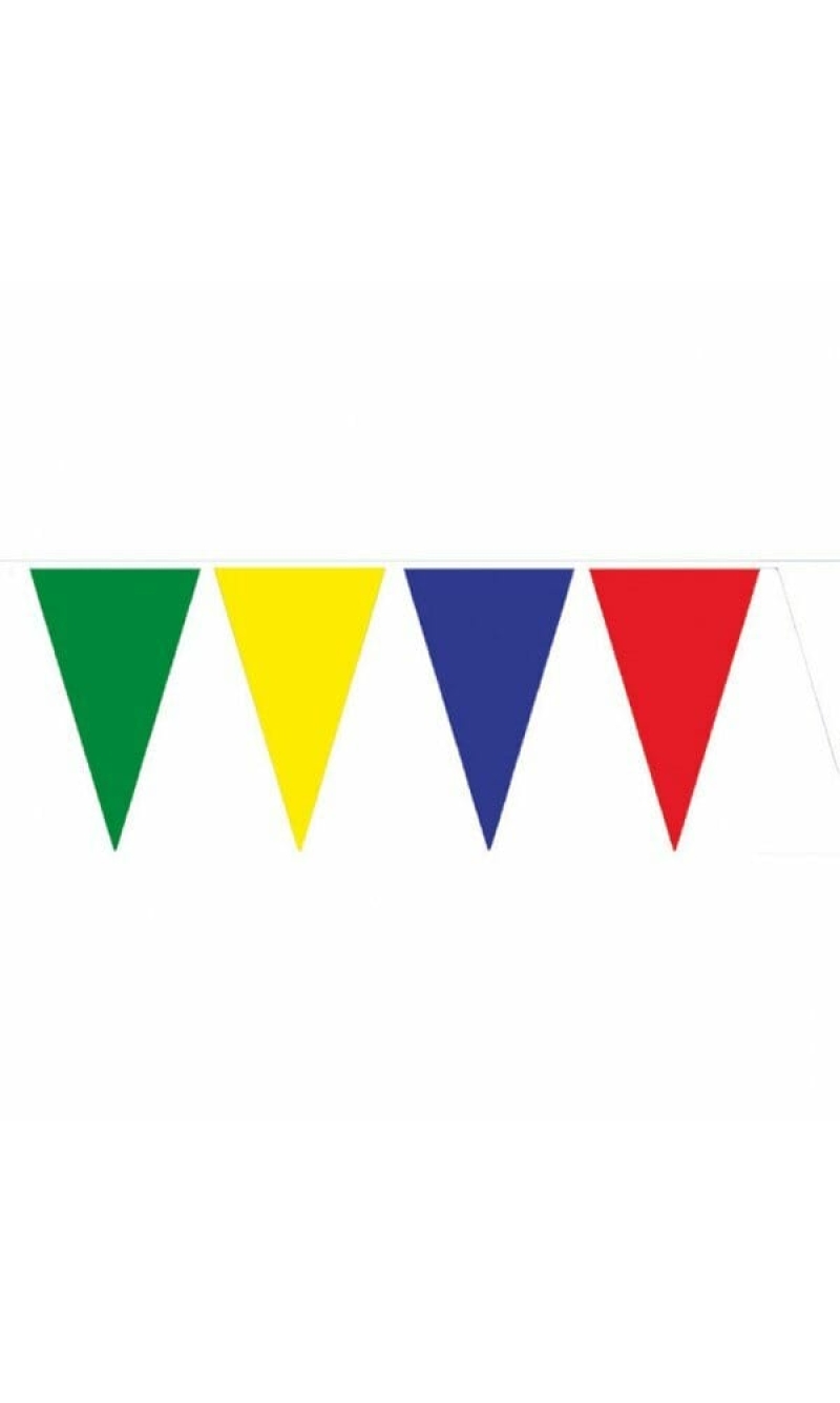 Flag Plastic Banner Assorted Colour - 4m