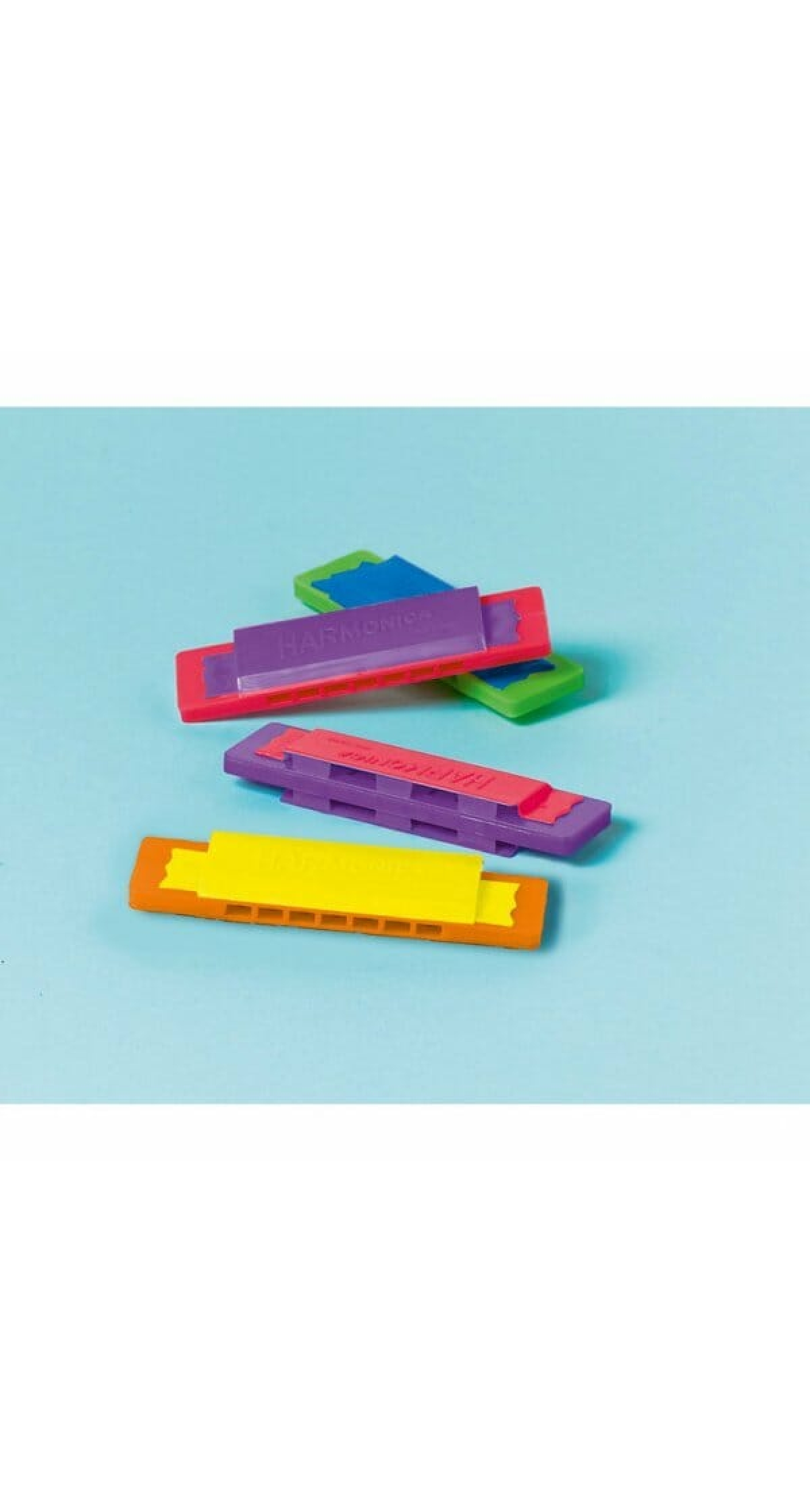 Party Favours Harmonicas Plastic 8.4cm x 2.1cm - 12pk
