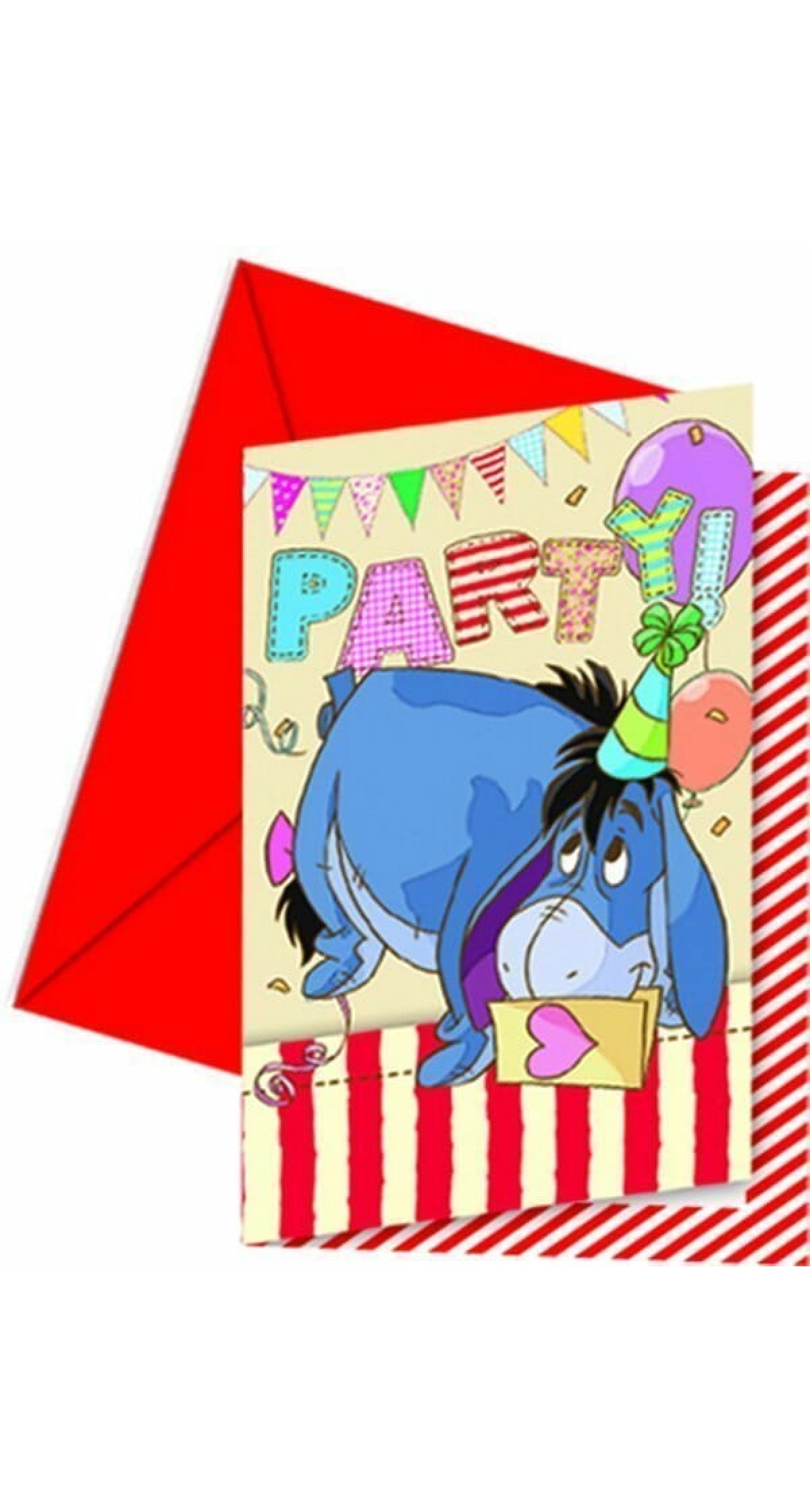 Winnie Alphabet Invitations & Envelopes - 6pk