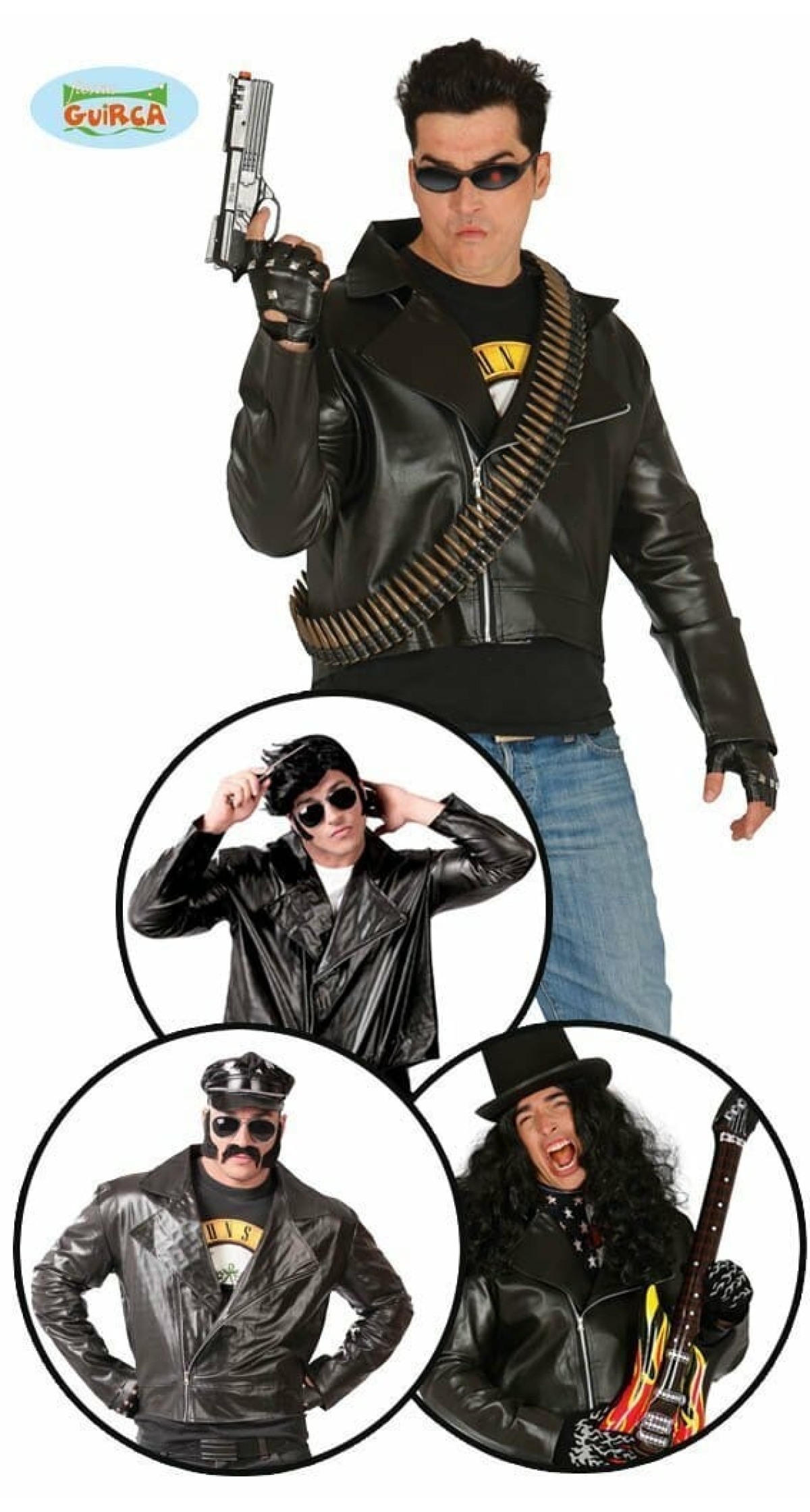 Biker / Rocker / Punk / Jacket - Adult Size Large
