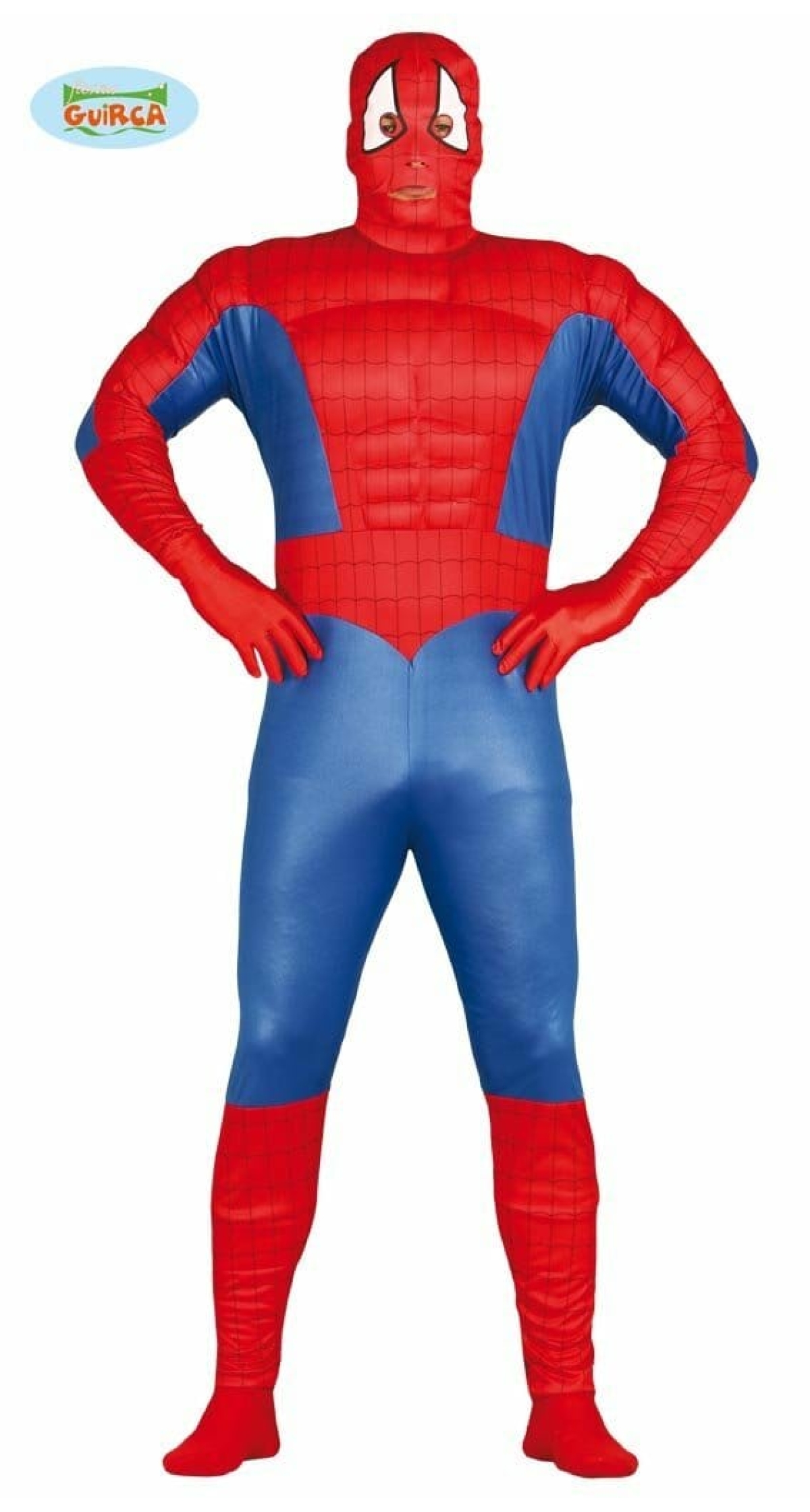 Spiderman with Muscles (Super Heroe Musculoso) - Adult Size Large