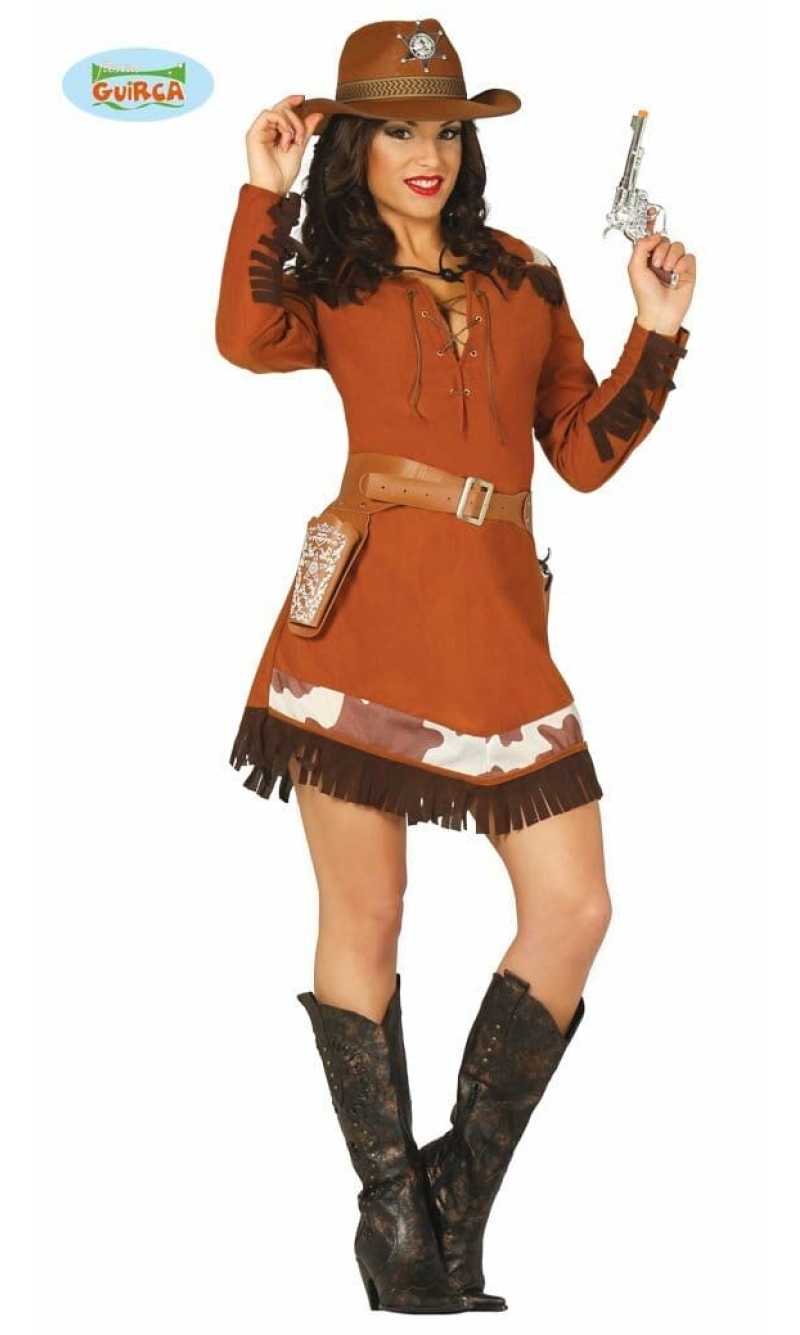 Brown Cowgirl (Cowgirl) - Adult Size Small / Extra Small