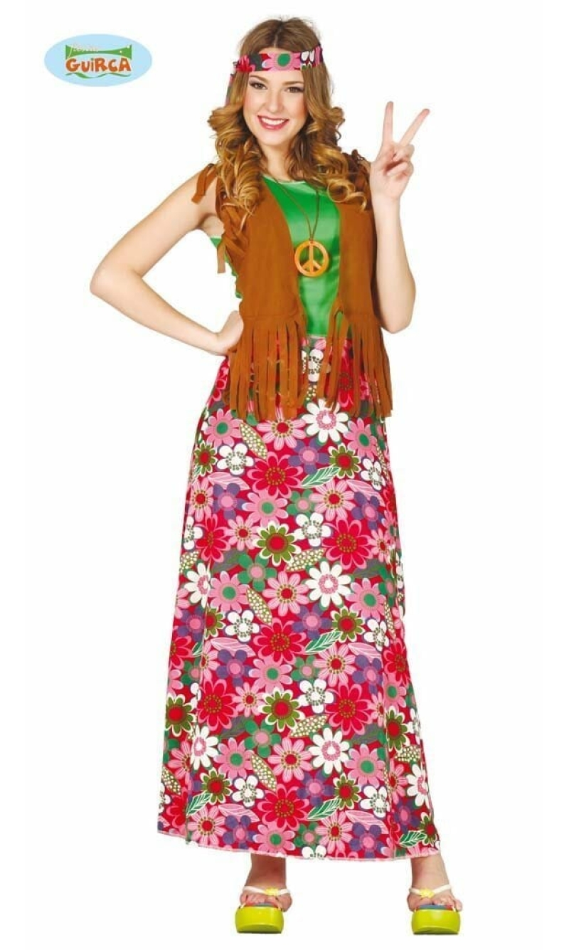 Happy Hippy Woman - Adult Size Medium