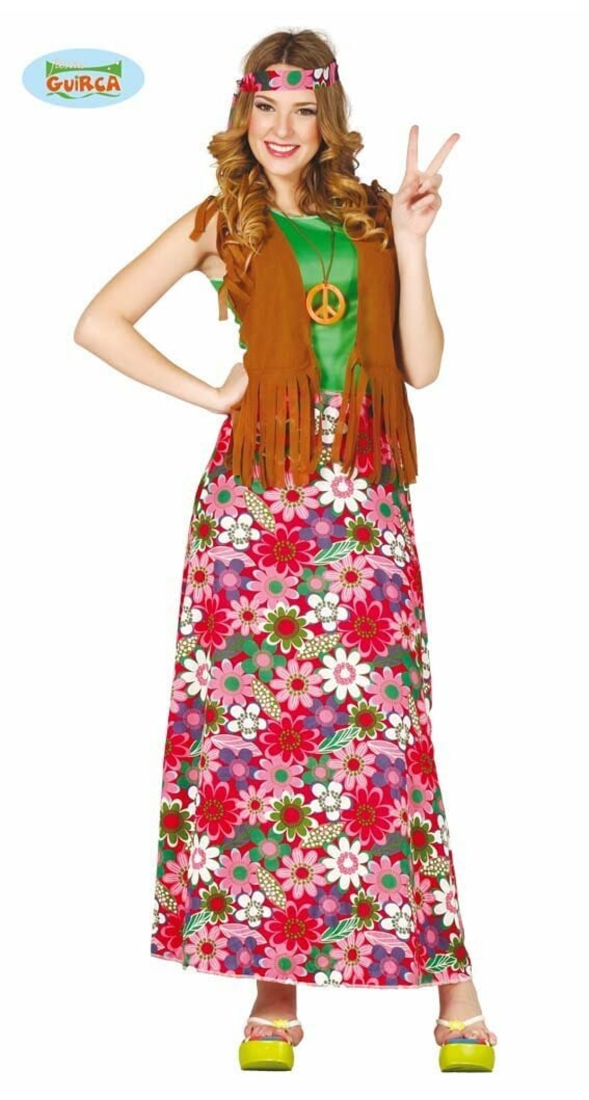 Happy Hippy Woman - Adult Size Large
