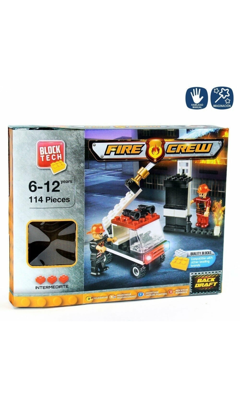 Construction Blocks Fire Brigade - 25.50cm x 20cm x 4.50cm