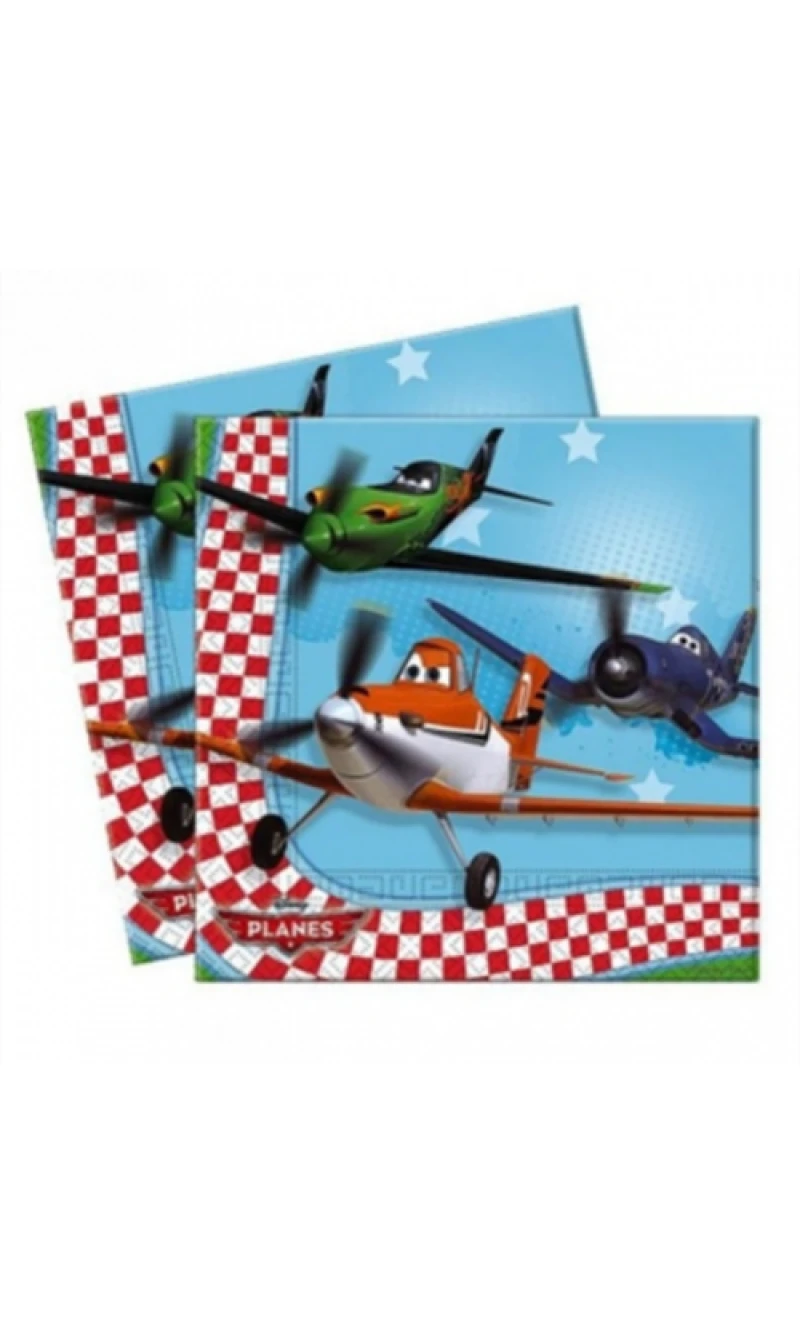 Planes Napkins 33cm x 33cm - 20pk
