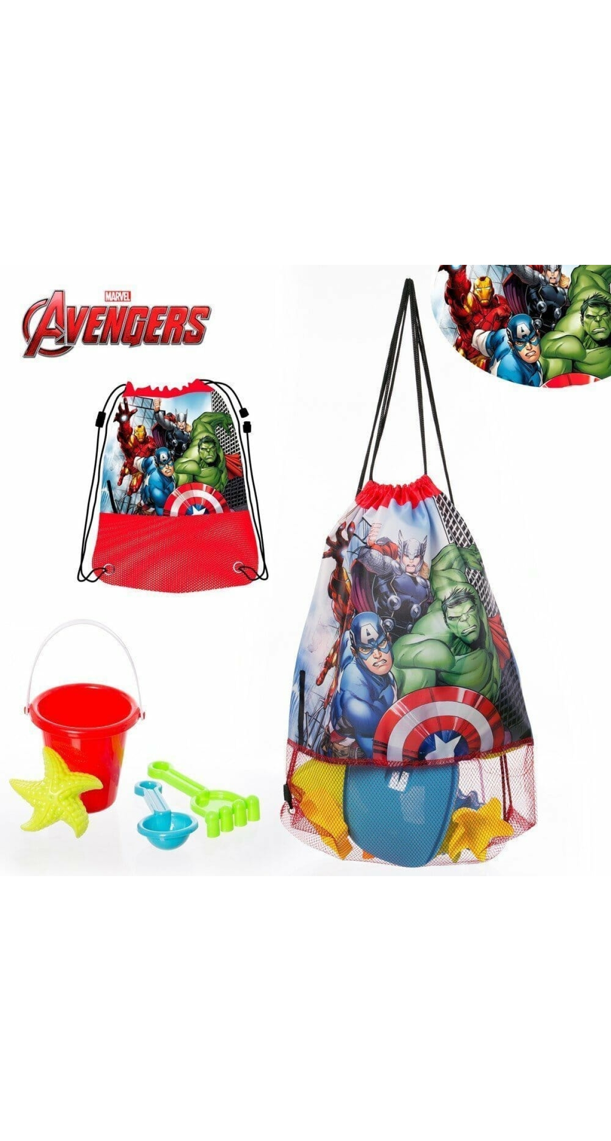 Beach Net Carrier Bag Avengers 37x57cm