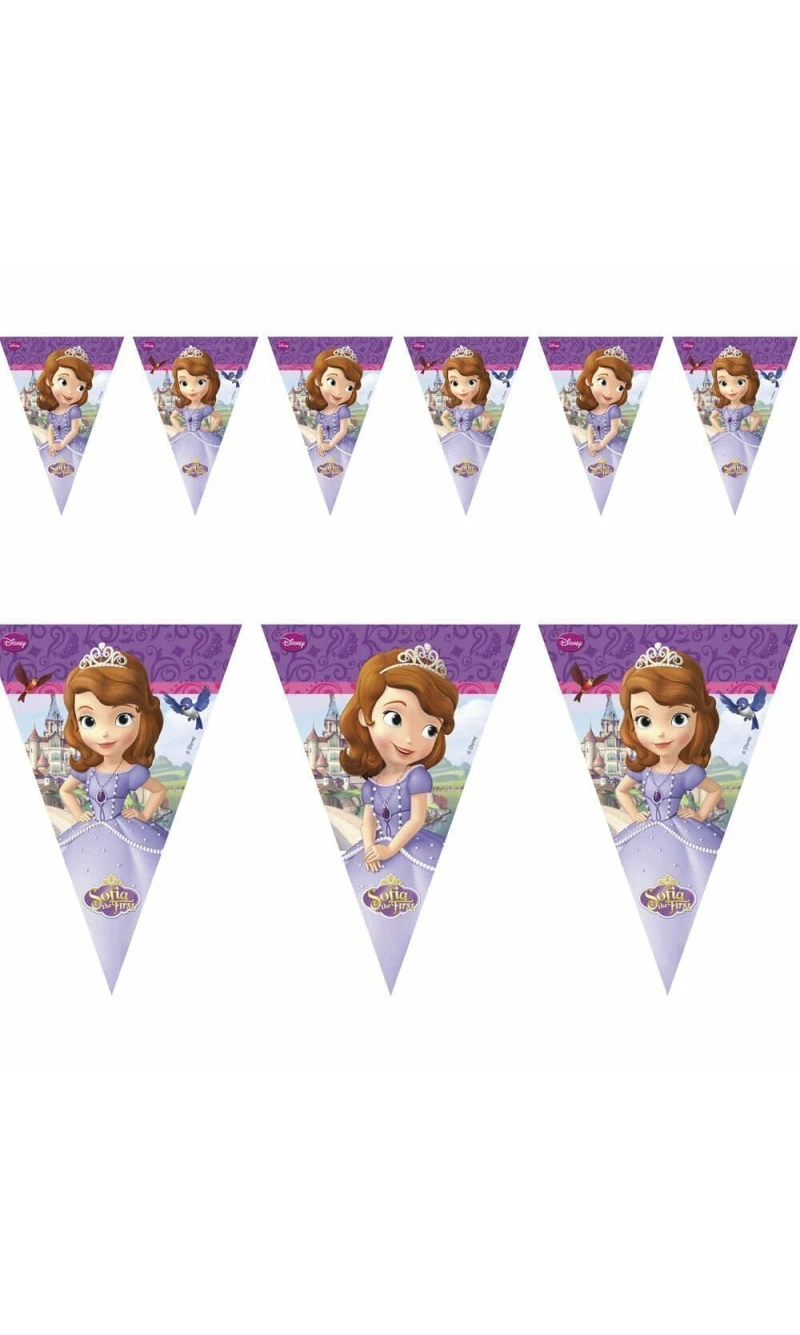 Sofia The First Plastic Flag Banner - 2.3m