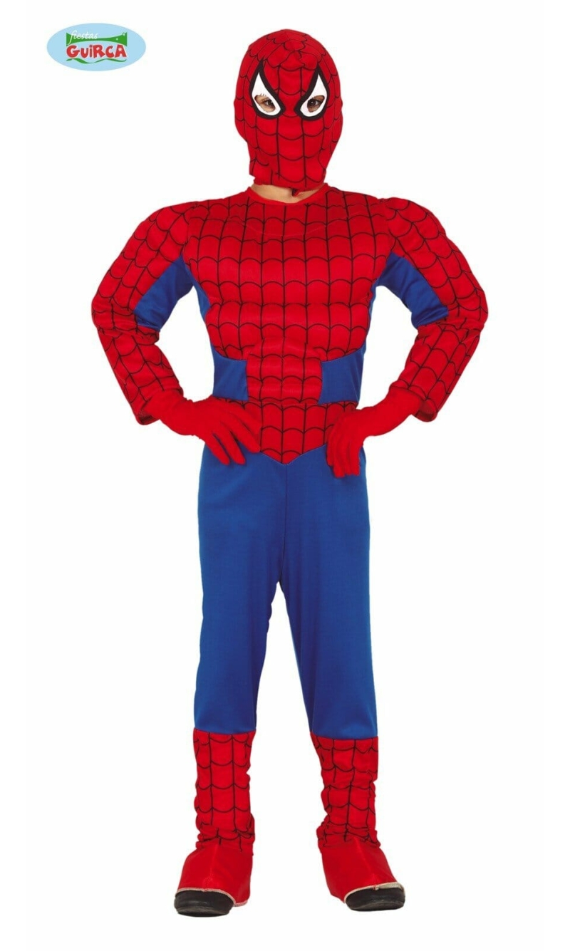 Spiderman Muscled Chest - Age 10 to 12 Years